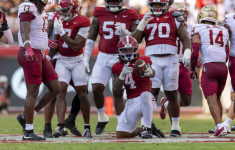 No. 10 Alabama rallies to beat Florida State 50-36 in offensive thriller
